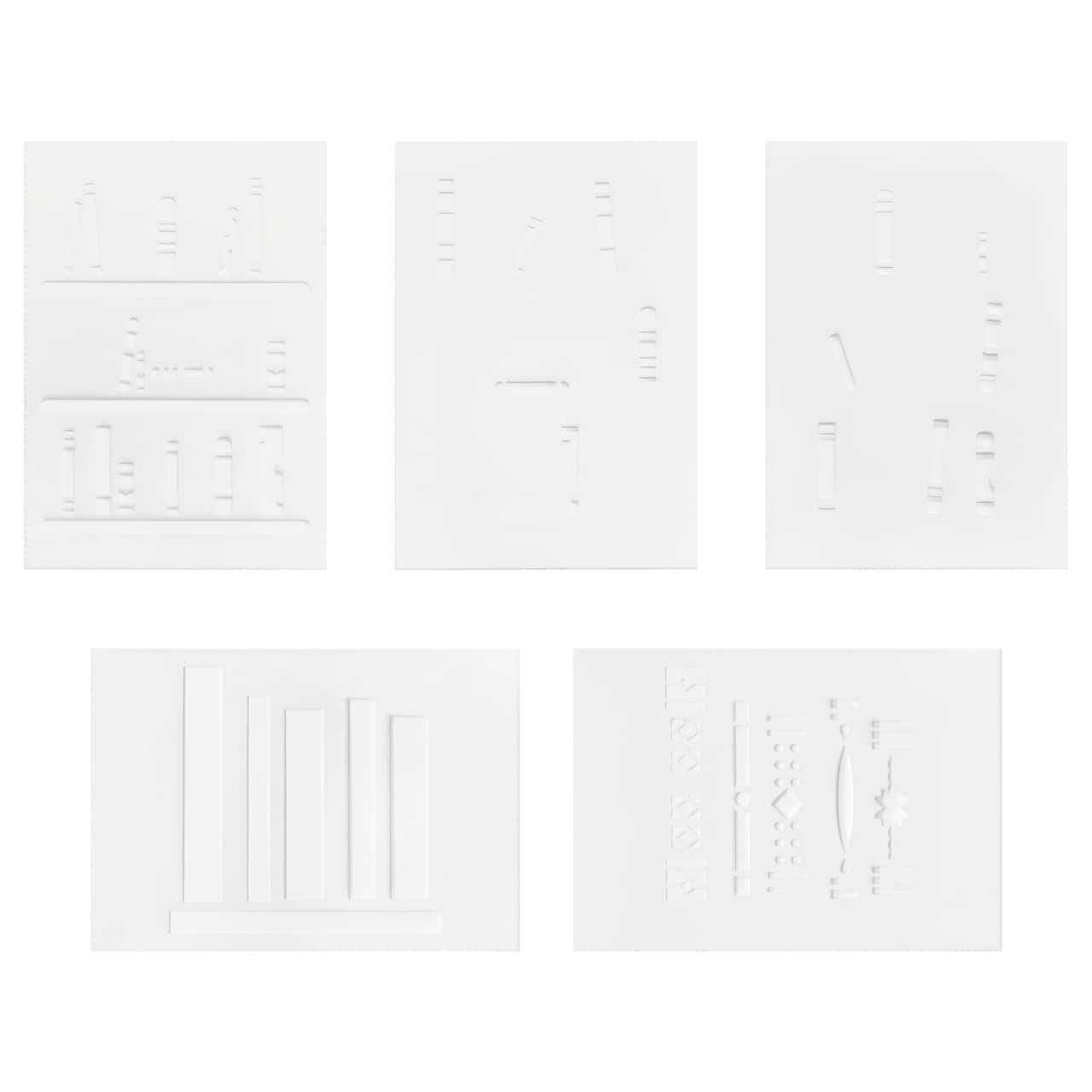 4" x 6" Books Print Layering Stencil Set by Recollections™
